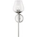Willow 1 Light 6 inch Polished Chrome Vanity Sconce Wall Light