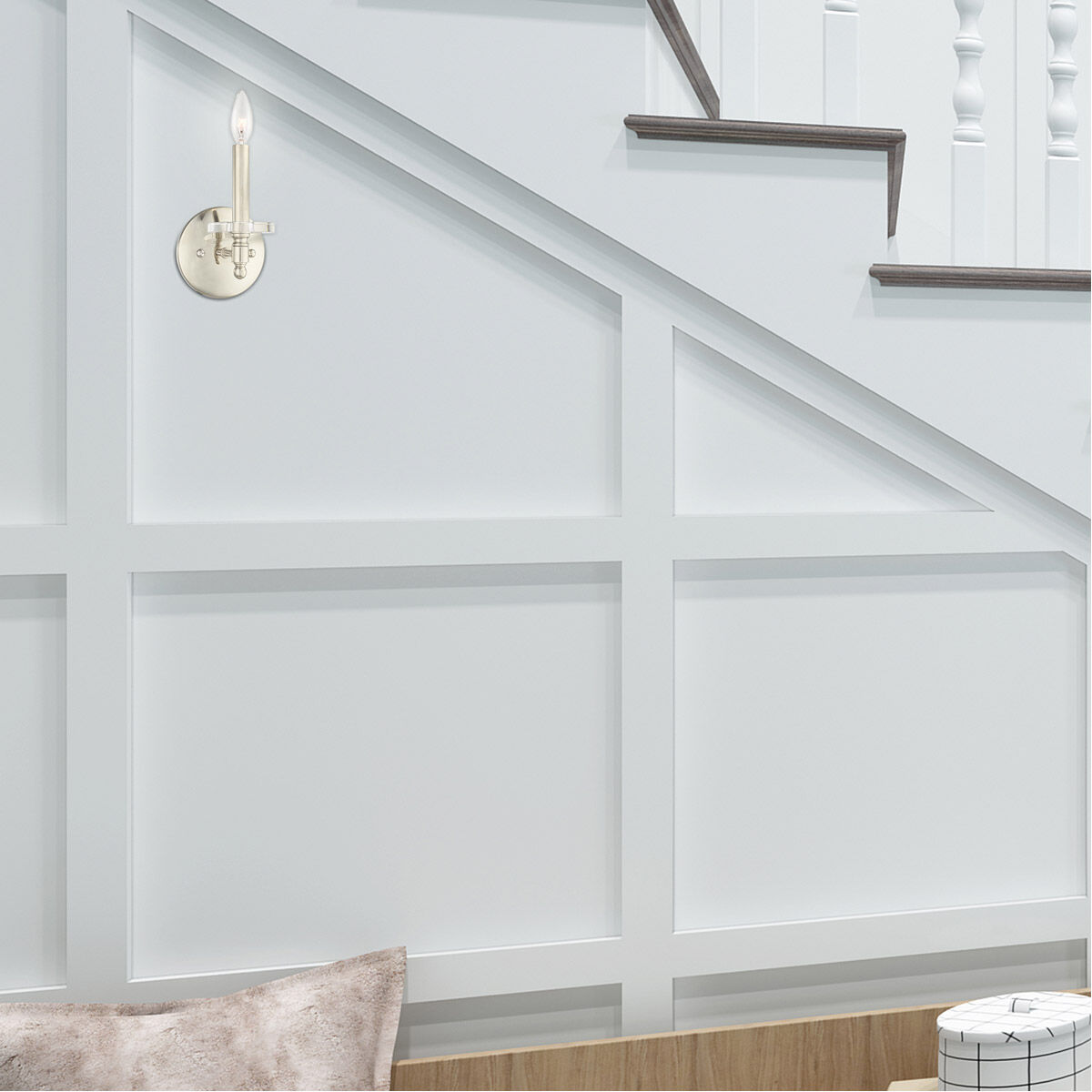 Bennington 1 Light 5 inch Polished Nickel Wall Sconce Wall Light