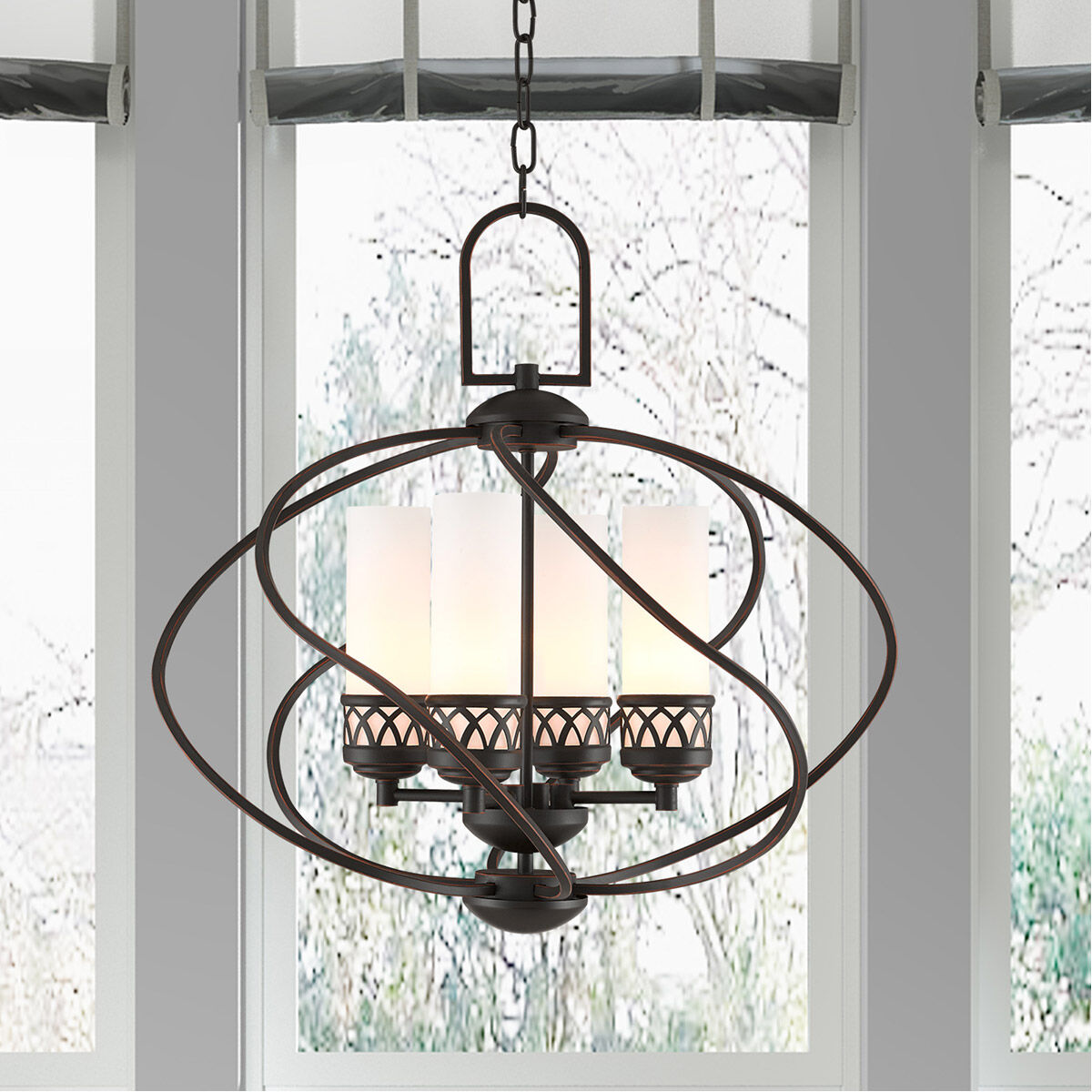 Westfield 4 Light 22 inch Olde Bronze Chandelier Ceiling Light