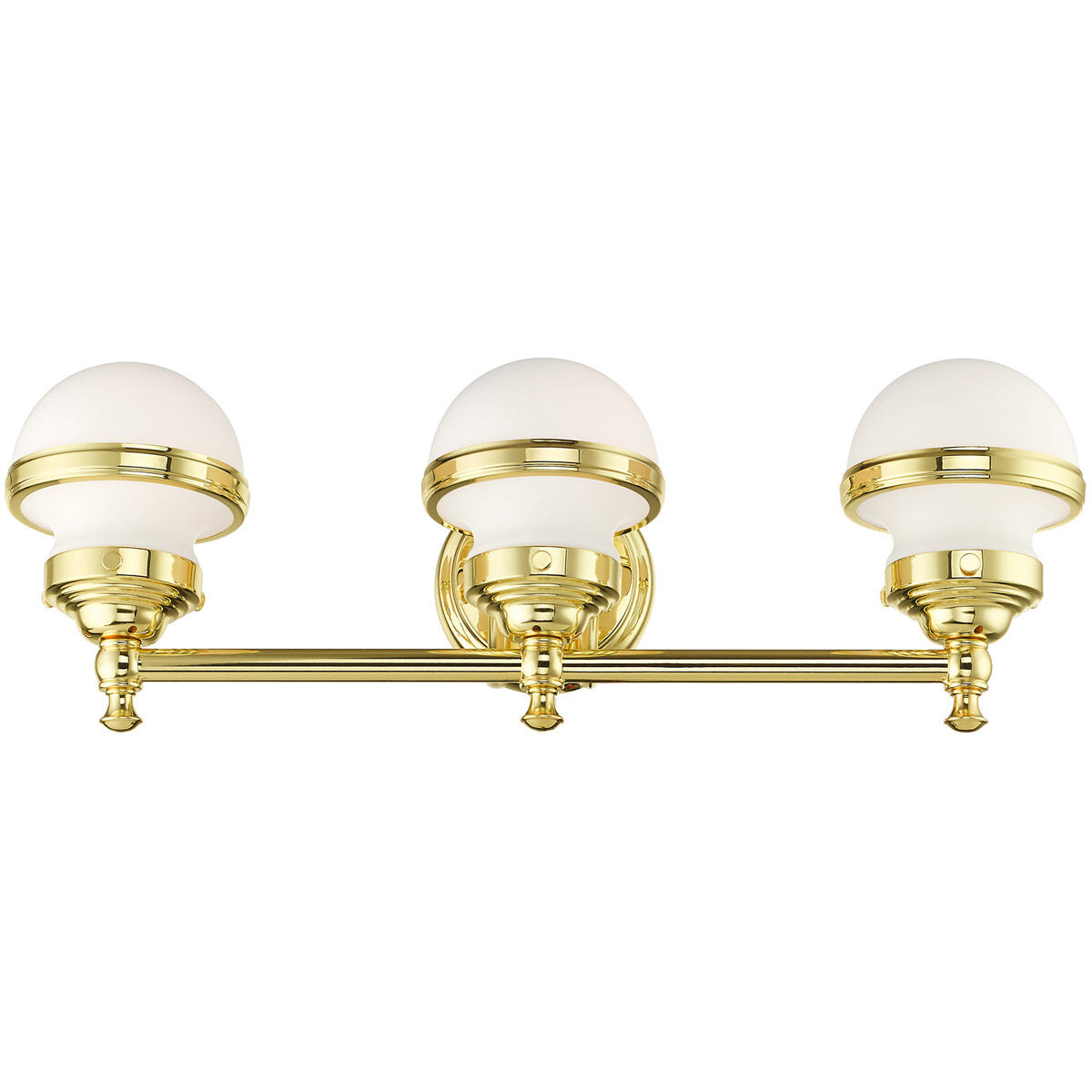 Oldwick 3 Light 24 inch Polished Brass Vanity Sconce Wall Light