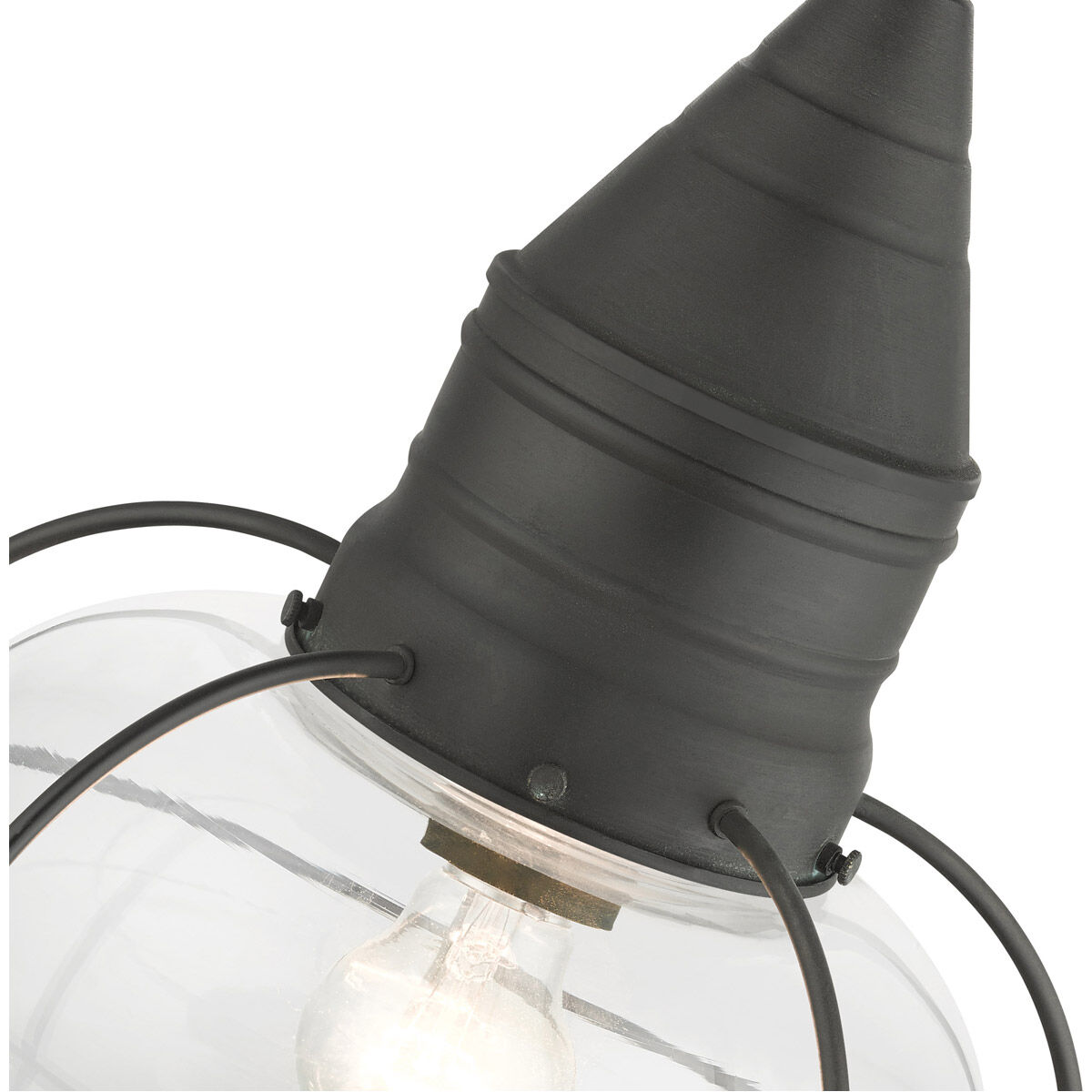 Newburyport 1 Light 11 inch Charcoal Outdoor Pendant Lantern
