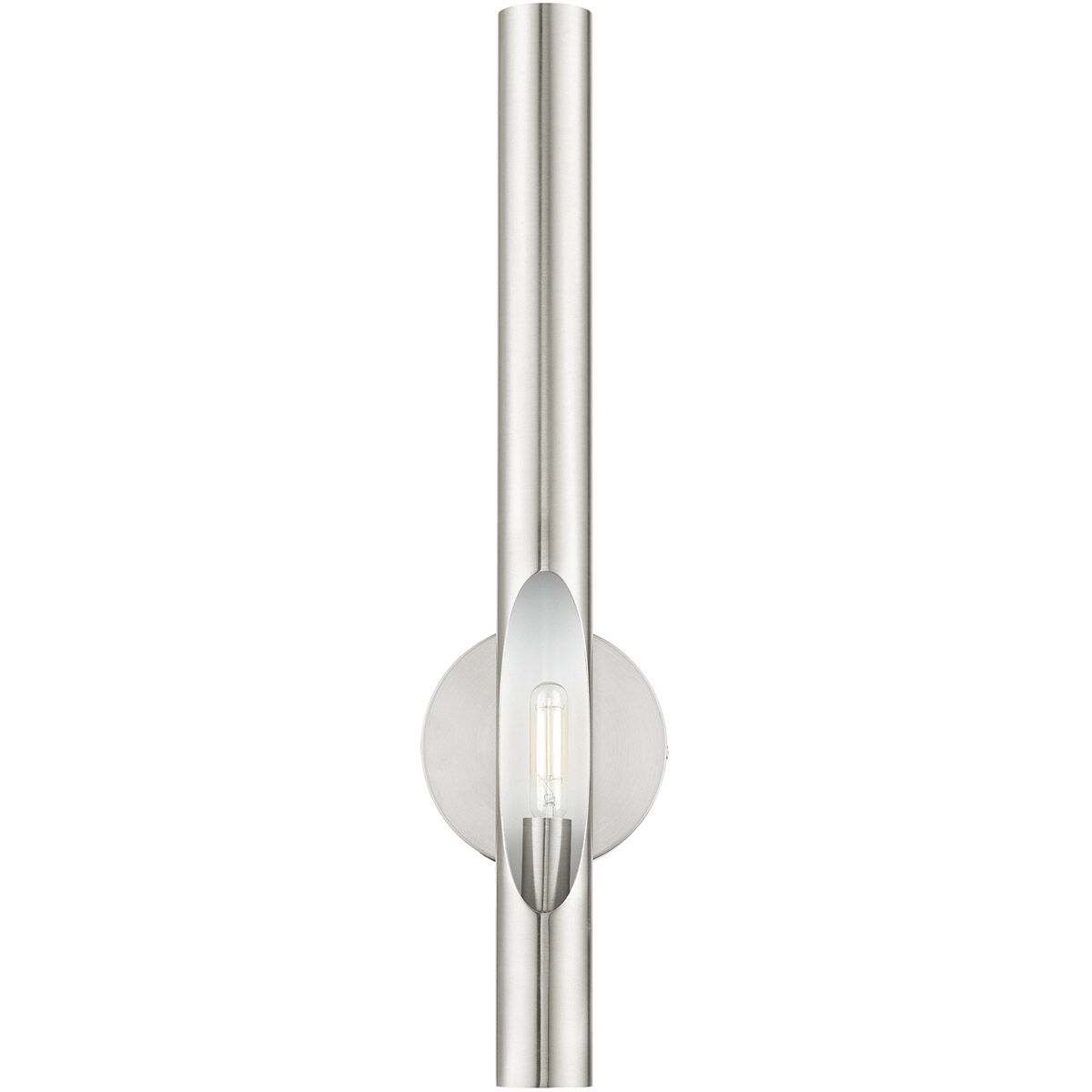 Acra 1 Light 5 inch Brushed Nickel ADA ADA Single Sconce Wall Light