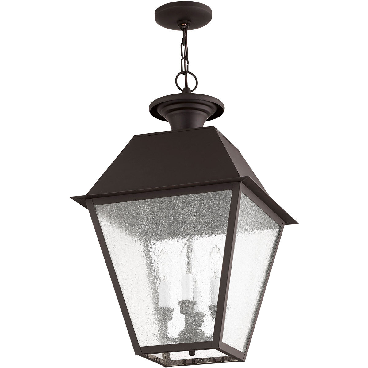 Mansfield 4 Light 15 inch Bronze Outdoor Pendant Lantern