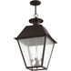 Mansfield 4 Light 15 inch Bronze Outdoor Pendant Lantern