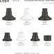 Outdoor Pier Mount Adapters 4.5 inch Textured White Pier Mount Adapter