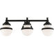 Oldwick 3 Light 24 inch Black Vanity Sconce Wall Light