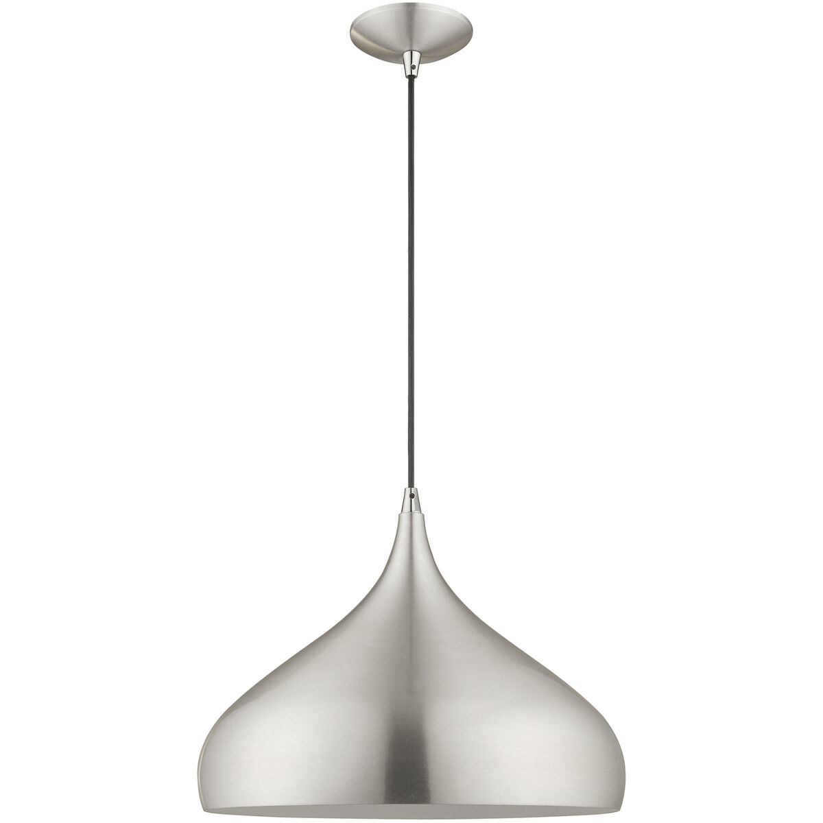 Allison 1 Light 16 inch Brushed Aluminum Mini Pendant Ceiling Light