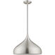 Allison 1 Light 16 inch Brushed Aluminum Mini Pendant Ceiling Light