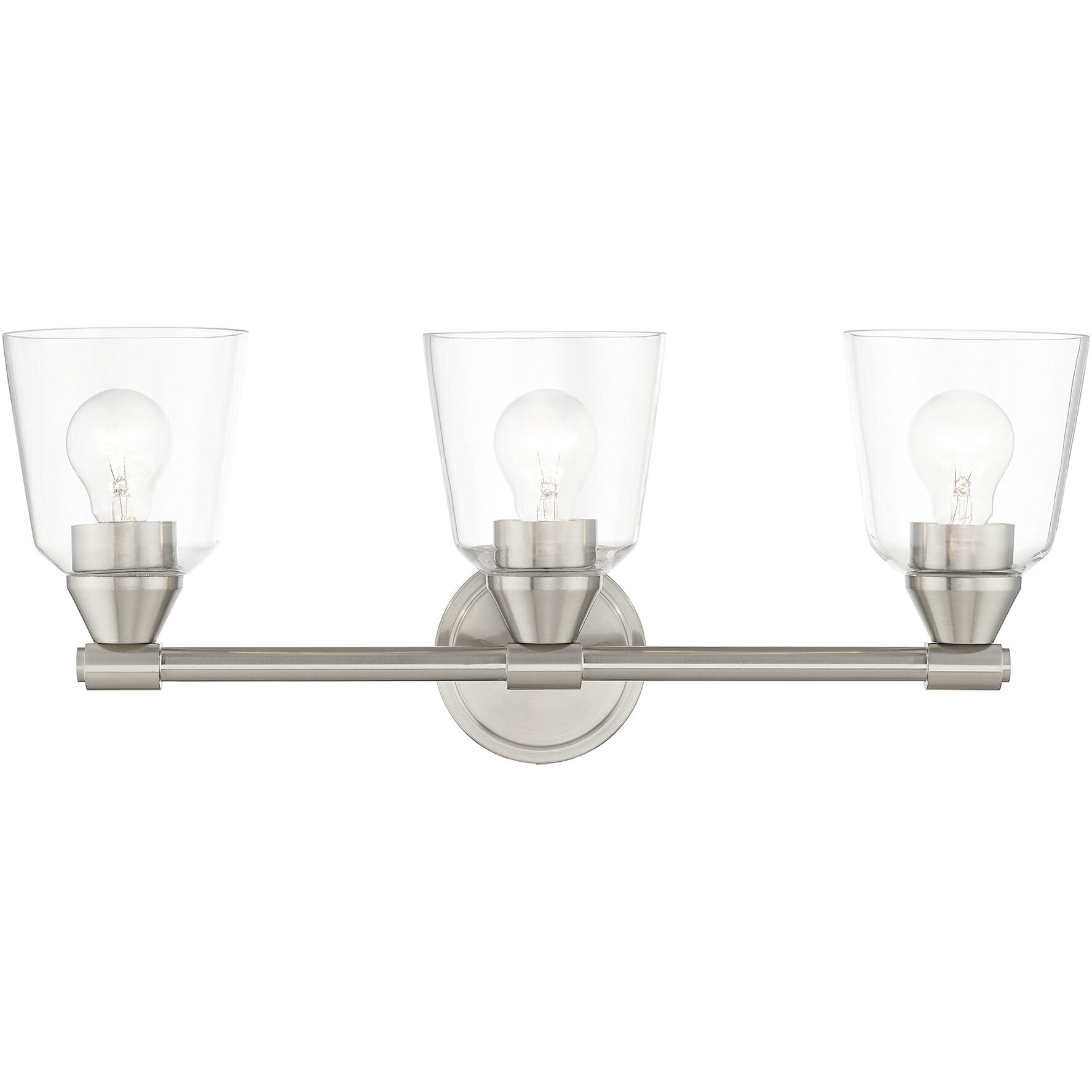 Catania 3 Light 23 inch Brushed Nickel Vanity Sconce Wall Light