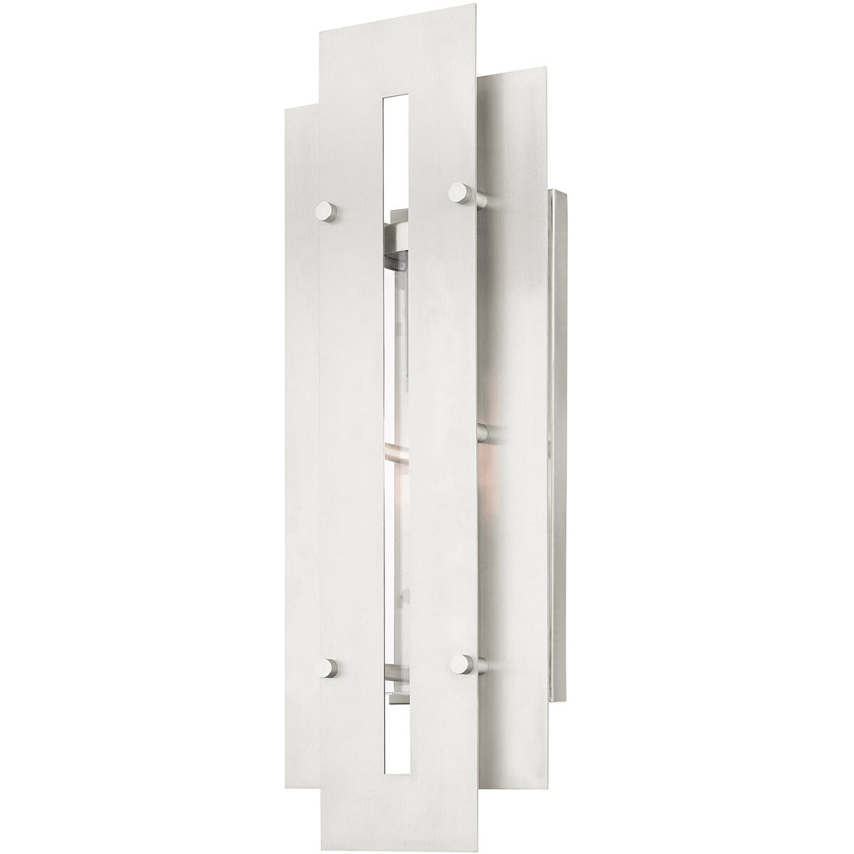 Utrecht 1 Light 22 inch Brushed Nickel Accents Outdoor Wall Lantern