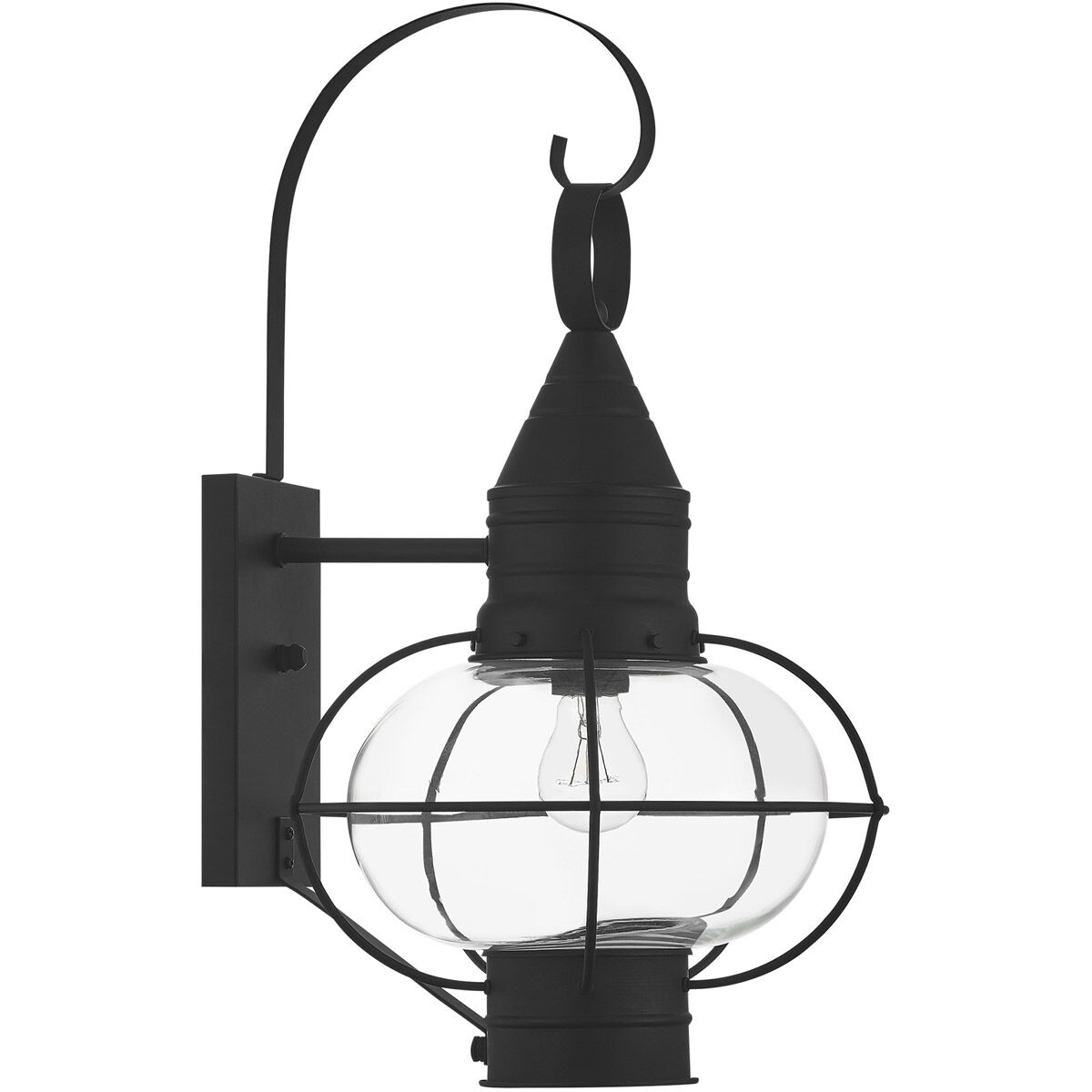 Newburyport 1 Light 21 inch Black Outdoor Wall Lantern