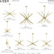 Soho 14 Light 40 inch Satin Brass Foyer Chandelier Ceiling Light
