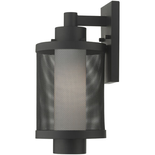 Nottingham 1 Light 15 inch Textured Black Outdoor Wall Lantern