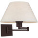 Allison 25 inch 100.00 watt Bronze Swing Arm Wall Lamp Wall Light