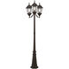 Hamilton 3 Light 86 inch Bronze Outdoor 3 Head Post