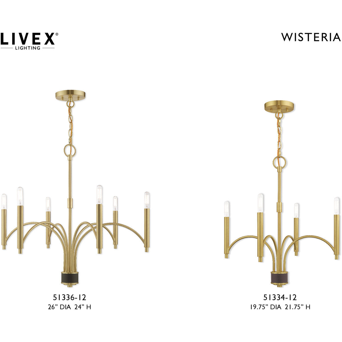 Wisteria 4 Light 19.75 inch Satin Brass Mini Chandelier Ceiling Light