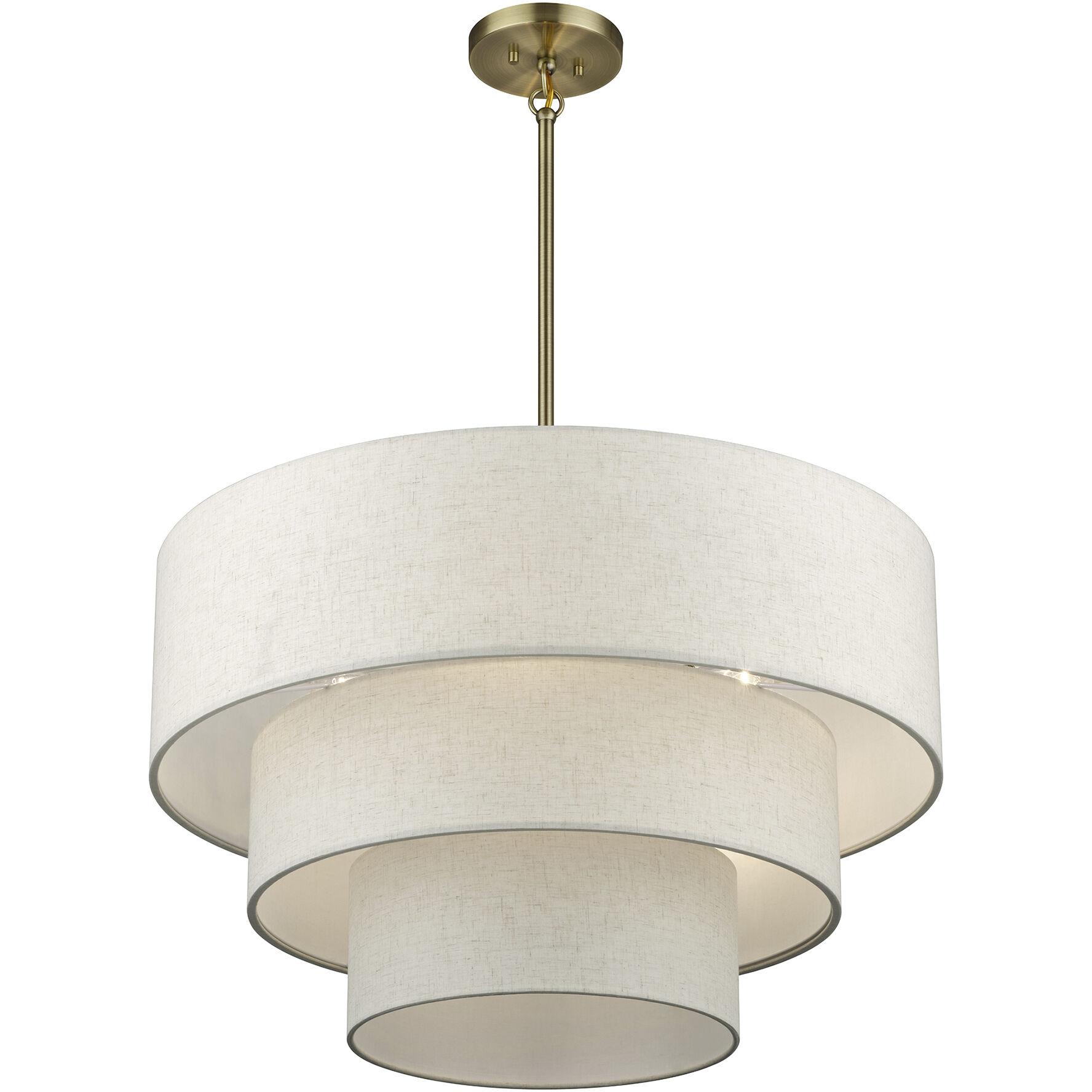 Manorwood 5 Light 28 inch Antique Brass Pendant Chandelier Ceiling Light, Medium