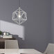 Geometric 1 Light 13 inch Nordic Gray Mini Pendant Ceiling Light