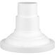 Allison 6.5 inch Textured White Pier Mount Adapter