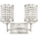 Grammercy 2 Light 14 inch Brushed Nickel Bath Vanity Wall Light