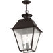 Mansfield 4 Light 15 inch Bronze Outdoor Pendant Lantern