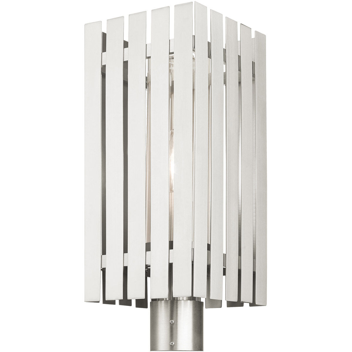 Greenwich 1 Light 20 inch Brushed Nickel Outdoor Post Top Lantern