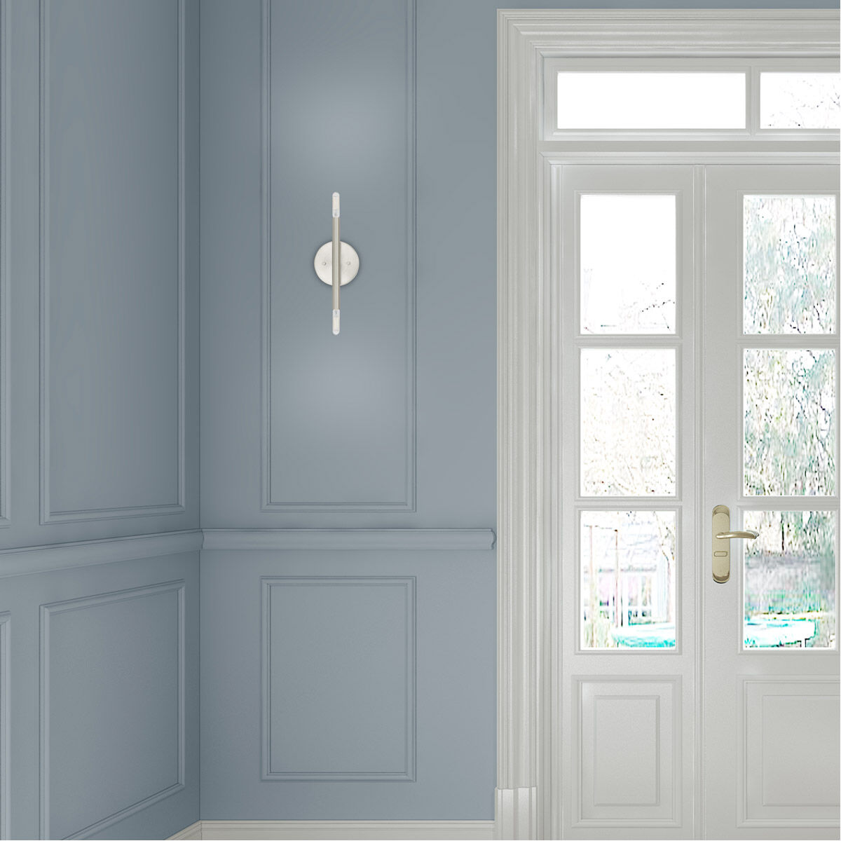 Copenhagen 2 Light 5 inch Brushed Nickel ADA ADA Wall Sconce Wall Light