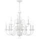 Williamsburg 12 Light 26 inch White Chandelier Ceiling Light