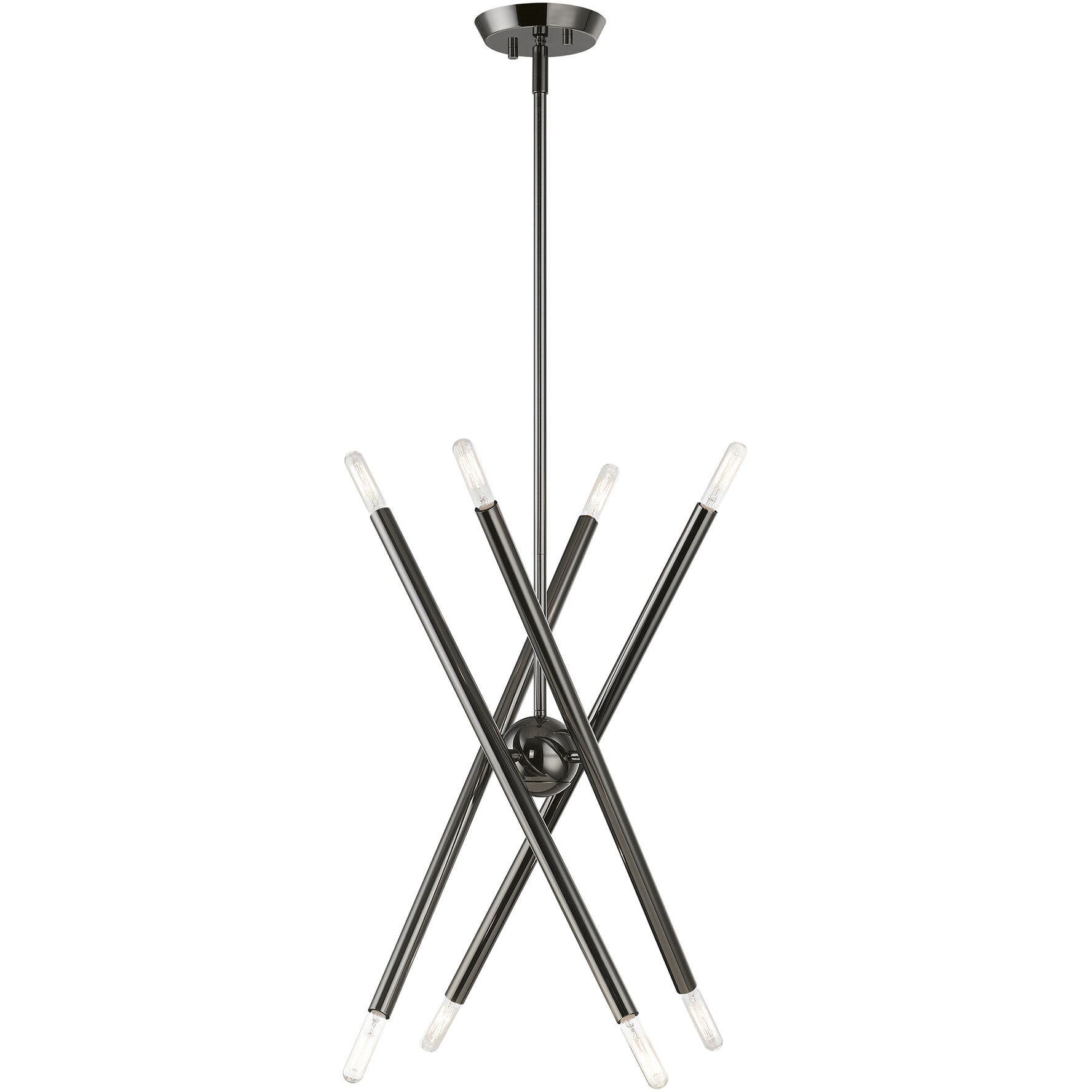 Soho 8 Light 19.5 inch Black Chrome Chandelier Ceiling Light