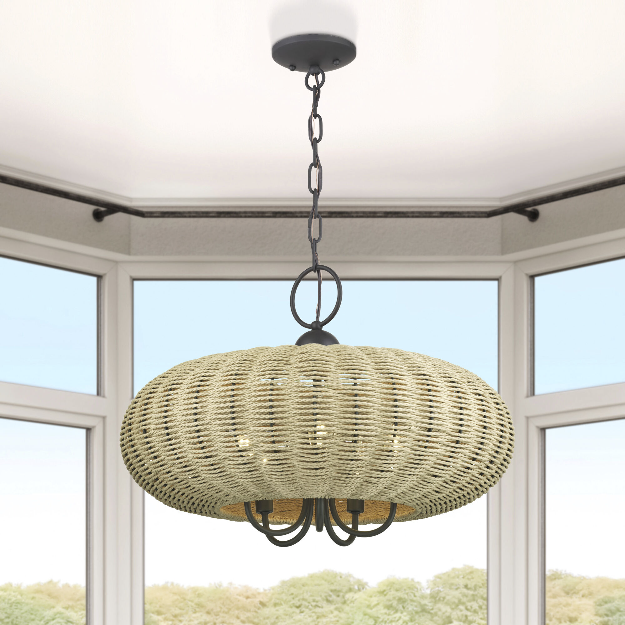Summervine 5 Light 22 inch Bronze Pendant Chandelier Ceiling Light