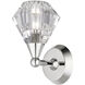 Brussels 1 Light 7 inch Polished Nickel Crystal Single Sconce Wall Light