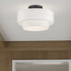 Manorwood 3 Light 15 inch Bronze Semi-Flush Ceiling Light