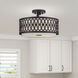 Vistaview 3 Light 15 inch English Bronze Semi-Flush Ceiling Light