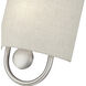 Stratton 1 Light 9 inch Brushed Nickel ADA Wall Sconce Wall Light