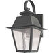 Mansfield 1 Light 13 inch Charcoal Outdoor Wall Lantern
