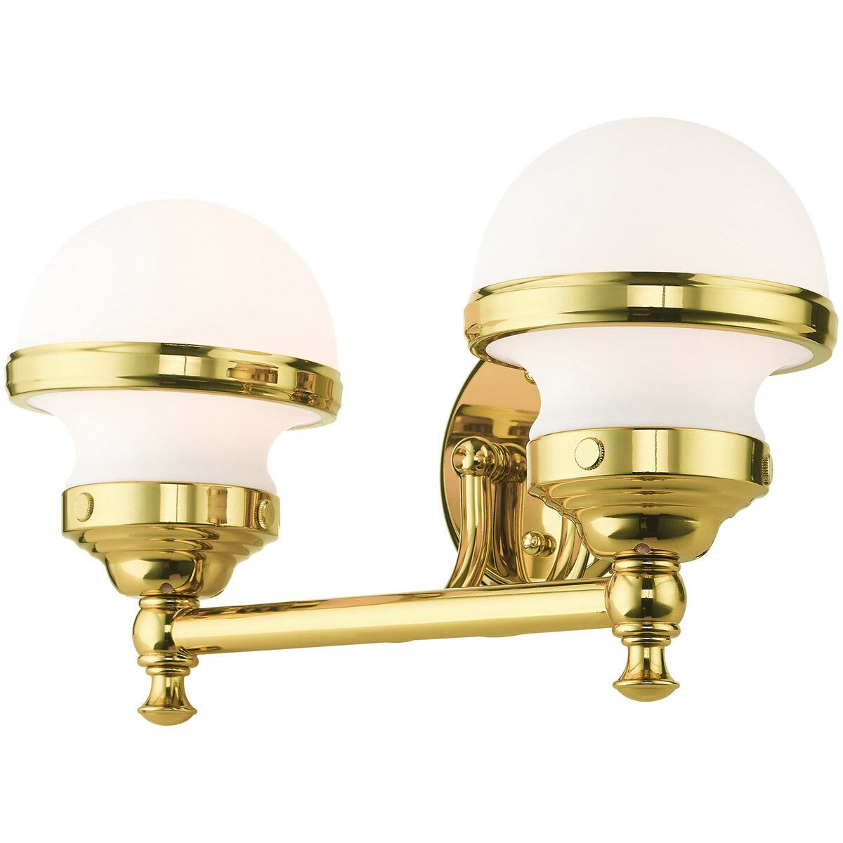 Oldwick 2 Light 15 inch Polished Brass Vanity Sconce Wall Light