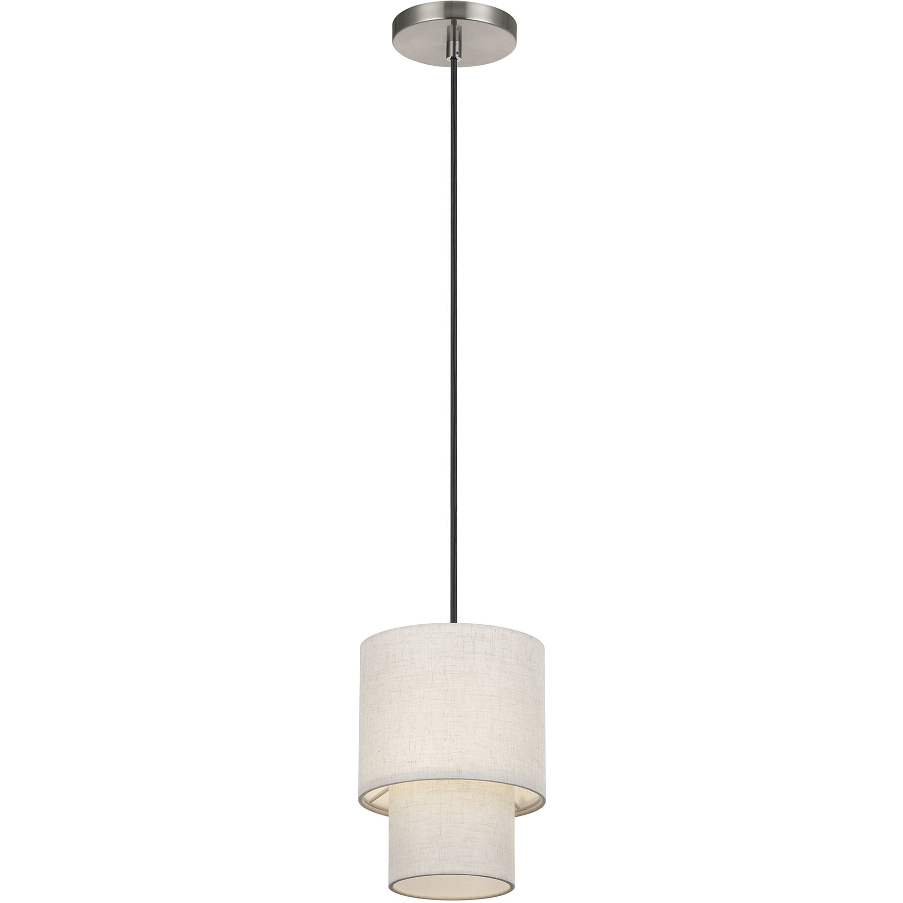 Monroe 1 Light 7 inch Brushed Nickel Mini Pendant Ceiling Light
