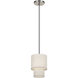 Monroe 1 Light 7 inch Brushed Nickel Mini Pendant Ceiling Light