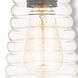 Art Glass 1 Light 5.5 inch English Bronze Mini Pendant Ceiling Light