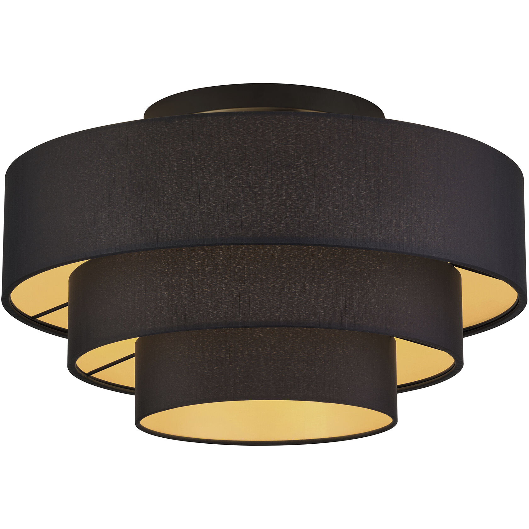 Sentosa 4 Light 21 inch Black Semi Flush Mount Ceiling Light, Extra Large