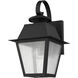 Mansfield 1 Light 13 inch Black Outdoor Wall Lantern