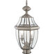 Monterey 2 Light 22 inch Brushed Nickel Outdoor Post Top Lantern