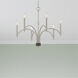 Wisteria 6 Light 26 inch Brushed Nickel Chandelier Ceiling Light