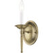 Williamsburgh 1 Light 4 inch Antique Brass Wall Sconce Wall Light