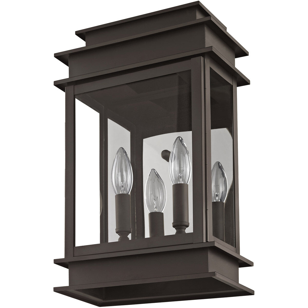 Princeton 2 Light 15 inch Bronze Outdoor Wall Lantern