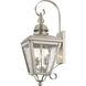 Cambridge Outdoor Wall Lantern in Brushed Nickel