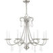 Daphne 8 Light 30 inch Brushed Nickel Chandelier Ceiling Light