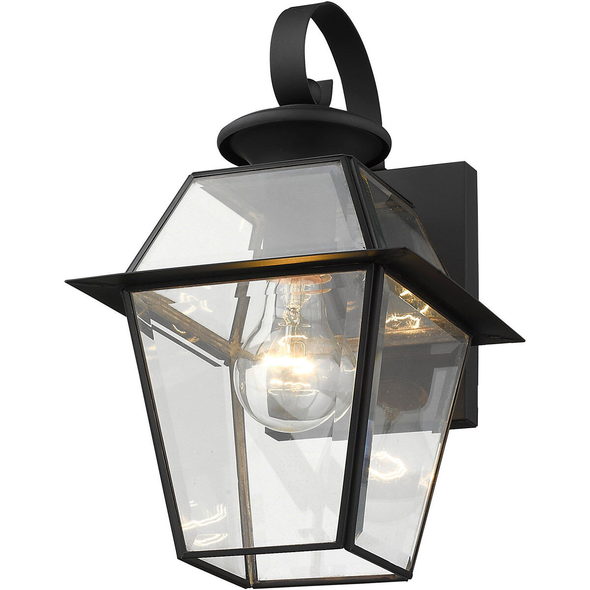 Westover 1 Light 13 inch Black Outdoor Wall Lantern