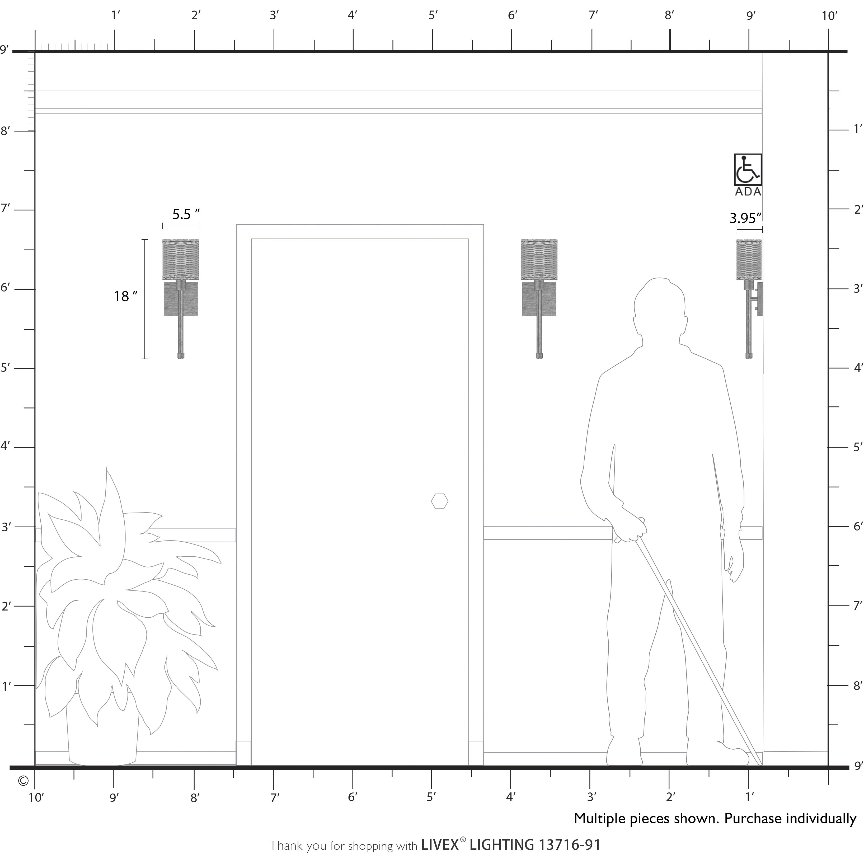 Weavington Wall Sconce Wall Light, Single