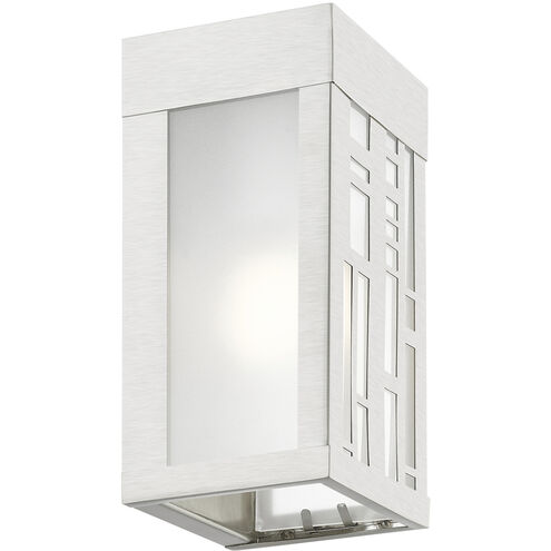 Malmo 1 Light 9 inch Brushed Nickel Outdoor Small Sconce, Small